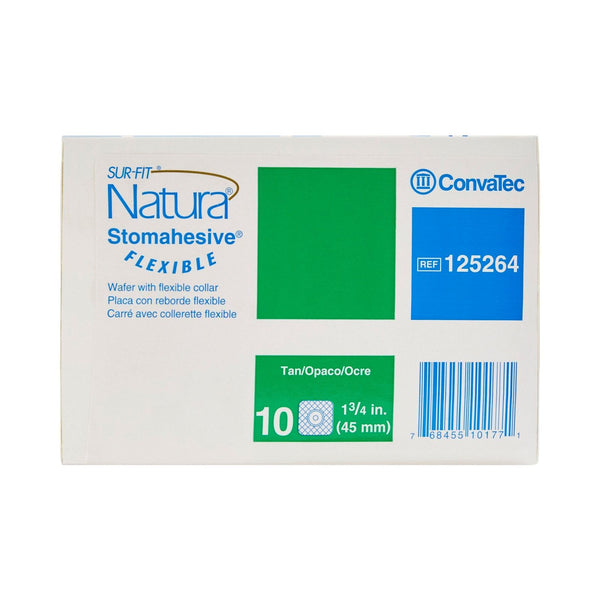 10 Ct ConvaTec 125264 Ostomy Barrier Trim to Fit, Standard Wear Stomahesive Adhesive 45 mm Flange Sur-Fit Natura System - OverstockMedicalSupply.com