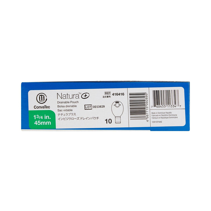 10 Pcs ConvaTec 416416 Ostomy Pouch Natura Plus Two-Piece System 12" Length Drainable - OverstockMedicalSupply.com