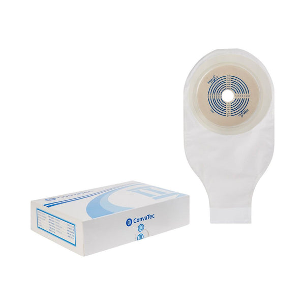 10 Pk, ConvaTec Colostomy Pouch ActiveLife 022771 One-Piece System 12" Length, Trim To Fit, Stoma Drainable - OverstockMedicalSupply.com
