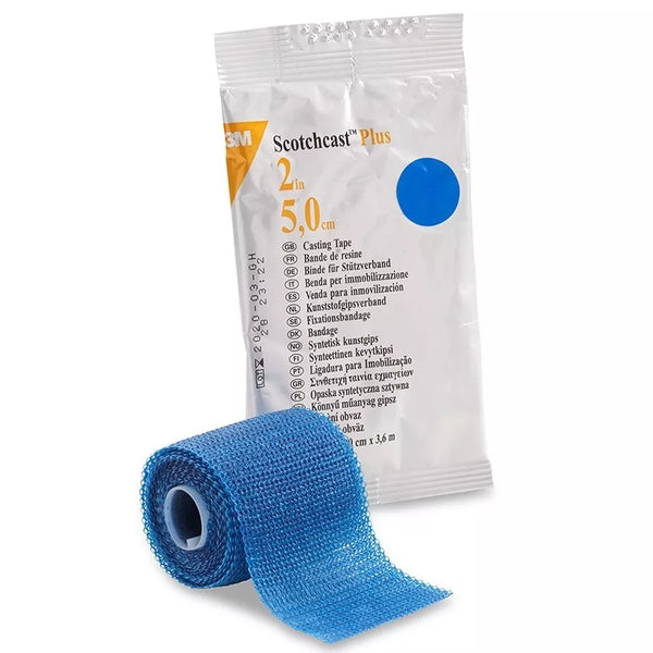3M Scotchcast Plus 82002B Cast Tape Blue 2 Inch X 12 Feet Fiberglass Each