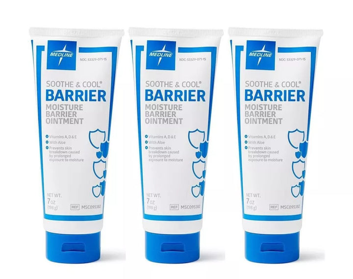 3 Pack, Skin Protectant Soothe Cool Moisture Barrier Ointment 7 oz. Unscented #MSC095382