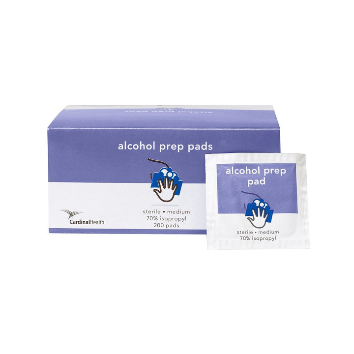 4000 Ct, Cardinal MW-APM Alcohol Prep Pad 70% Isopropyl Alcohol Individual Packet Medium Sterile - OverstockMedicalSupply.com