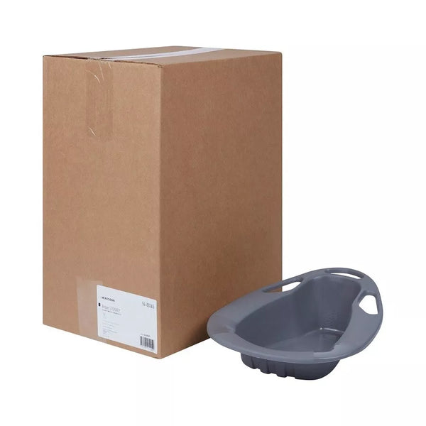 50 Pack, Stackable Bedpan Graphite, 56-80245 2 Quart  1893 ml