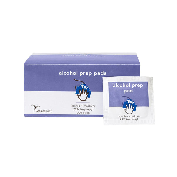 600 Ct, Cardinal MW-APM Alcohol Prep Pad 70% Isopropyl Alcohol Individual Packet Medium Sterile - OverstockMedicalSupply.com