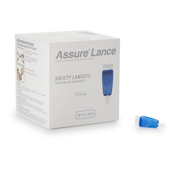 Assure Safety Lancet 25 Gauge 1.1 mm, 25G X 1.1 mm Push Button Activated Sterile 990125