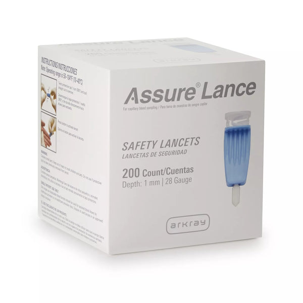 Assure Safety Lancet 28 Gauge 1.0 mm 28G X 1.0 mm Push Button Activated Sterile 980228