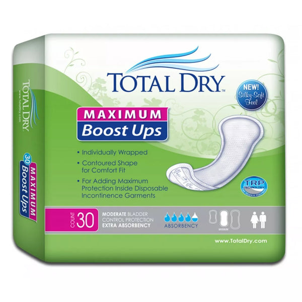 Total Dry Booster Pad Boost Ups SP1579 Polymer Core Heavy Absorbency