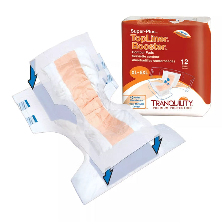 Tranquility 3097 Booster Pad Top Liner Contour Adult 14 X 32 Inch