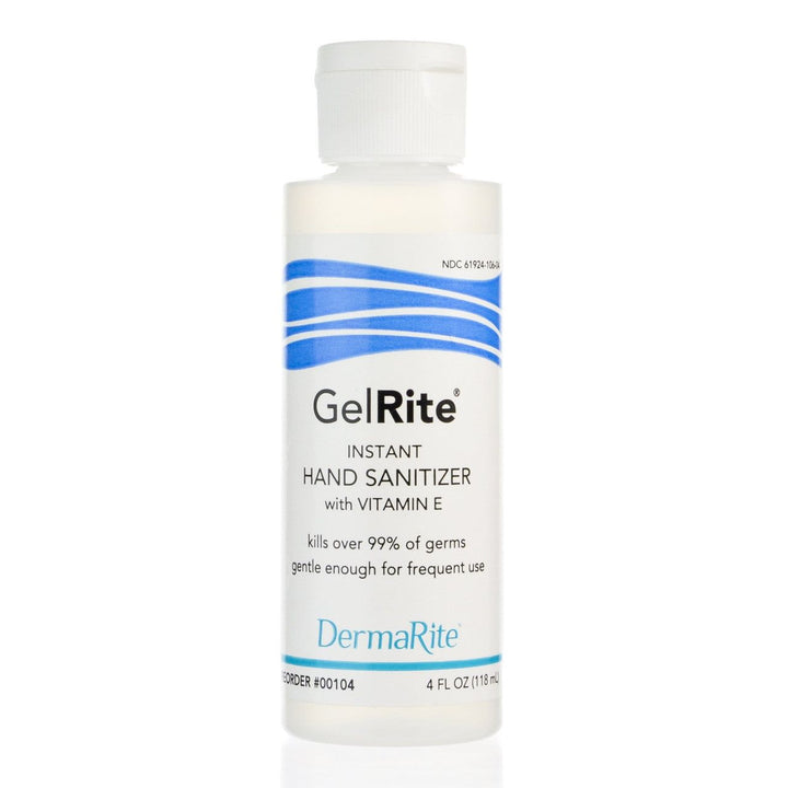 Hand Sanitizer with vitamin E 00104 GelRite Ethyl Alcohol Gel 4 oz. Flip Bottle, 24/Case - OverstockMedicalSupply.com