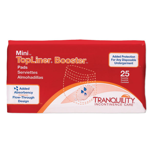 Tranquility Booster Pad TopLiner Mini 2072 (2-3/4 X 10-1/2) Super Booster Pad Incontinence Heavy Absorbency 200/Case - OverstockMedicalSupply.com