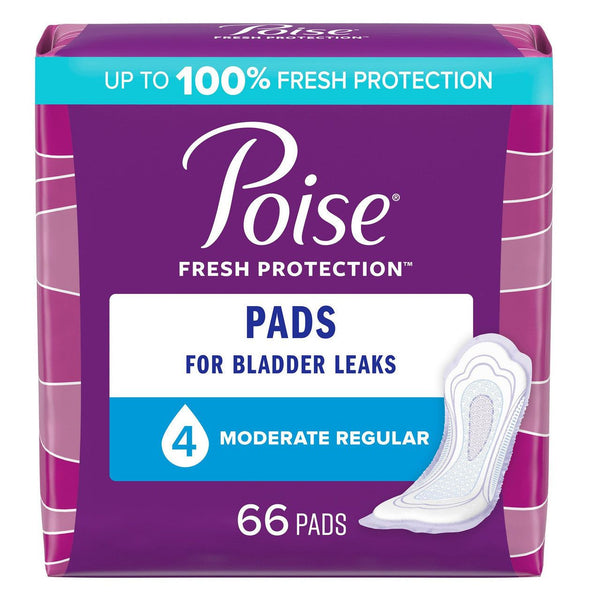 Bladder Control Pad 47357 Poise Fresh Protection 10.47 Inch Length Moderate Absorbency 132/Cs - OverstockMedicalSupply.com