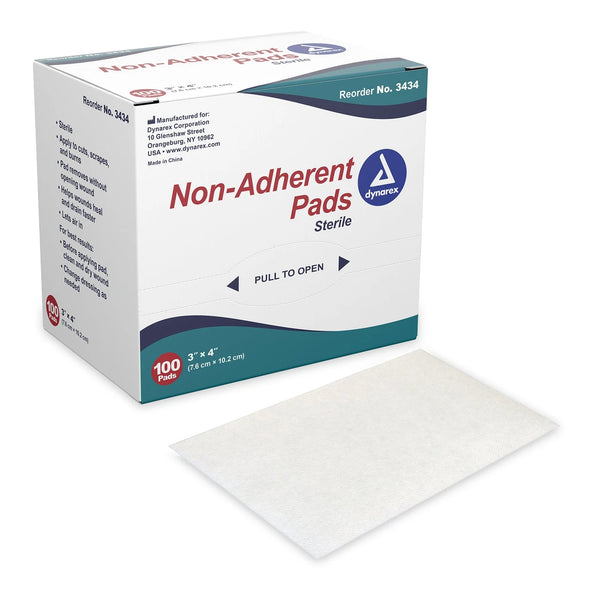 Dynarex 3434 Non-Adherent Dressing 3 X 4 Inch Sterile
