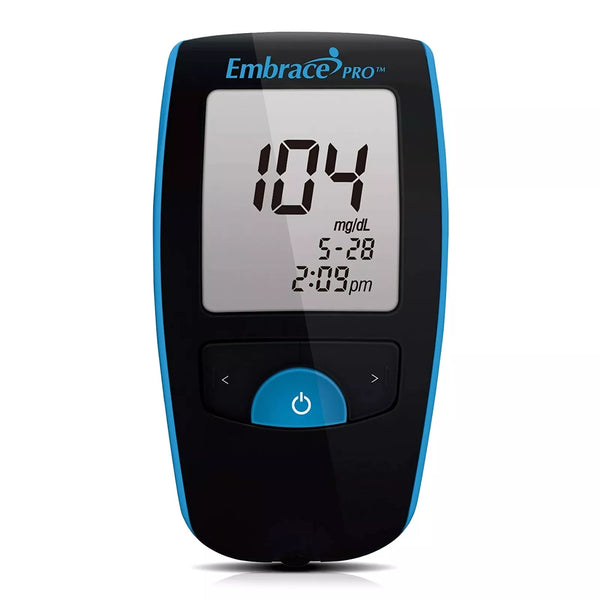Embrace Blood Glucose Meter PRO 5 Second Results Stores 500 Results No Coding Required ALL01AM0200