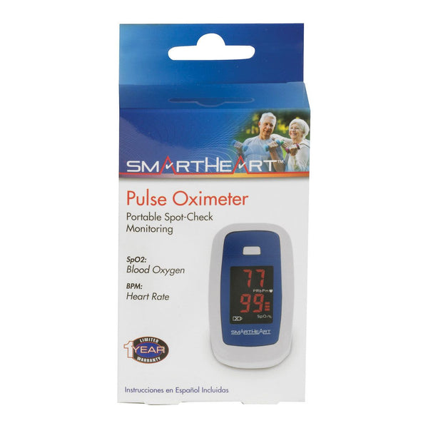 Fingertip Pulse Oximeter SmartHeart 11-50K Adult Finger Pulse Oximeter Pulse rate, Heart rate Sensor, Each - OverstockMedicalSupply.com