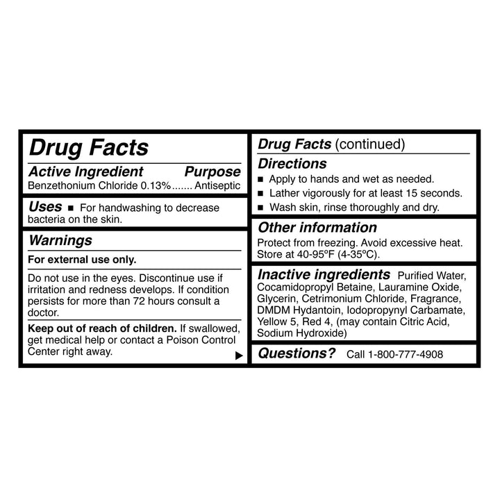 Foaming Antibacterial Hand Soap McKesson 53-23123-8.5, Liquid 8.5 oz back