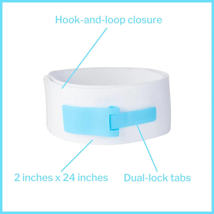 Foley Catheter Holder Leg Strap 2 X 24 Dual-Locking Tabs