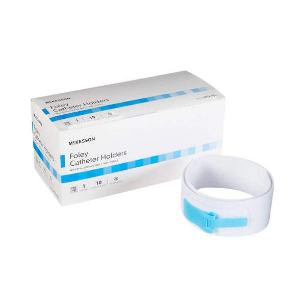 Foley Catheter Holder Leg Strap 2 X 24 Dual-Locking Tabs 10/Box