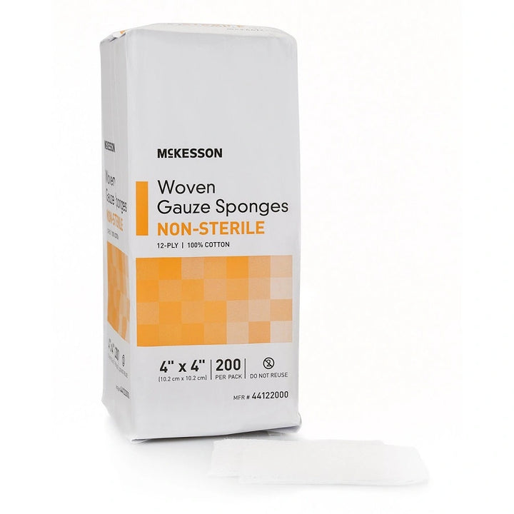 Gauze Sponges Pads 4 X 4, 12-Ply McKesson 44122000