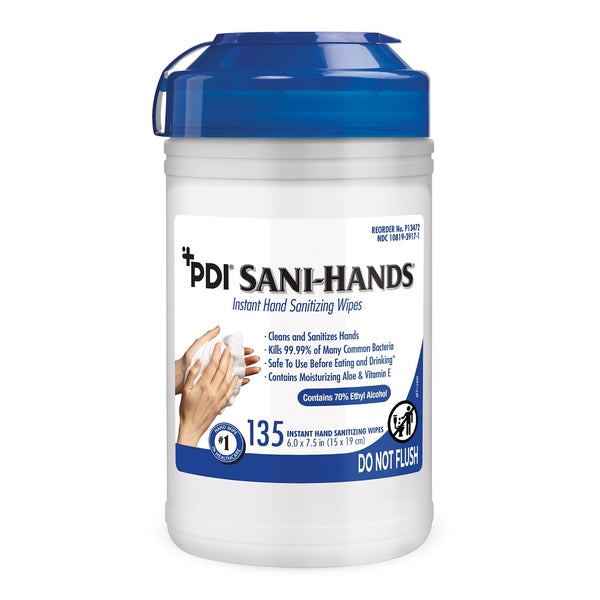 Hand Sanitizing Wipe Sani-Hands PDI P13472 Ethyl Alcohol Wipe Individual Packet