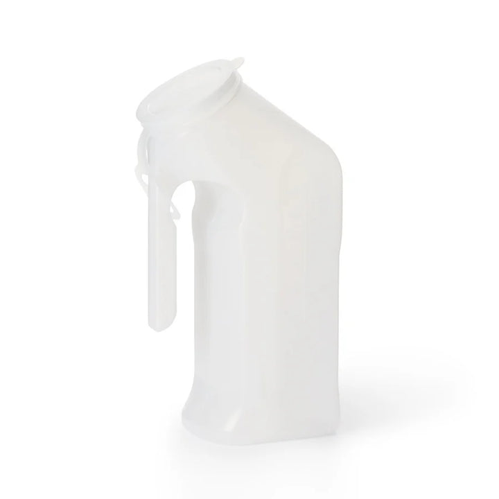 Male Urinal H140-01, 32 OZ. 1000 mL With Lid Travel, Bedside Pee Bottle