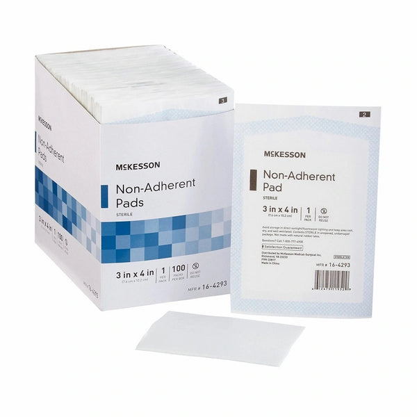 McKesson 16-4293 Non-Adherent Pads 3 X 4