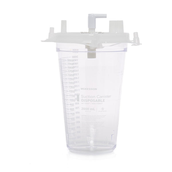 McKesson Suction Canister 2000 mL Pour Lid and Vac-Gard filter, 16-43206-01