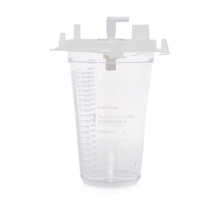 McKesson Suction Canister 2000 mL Pour Lid and Vac-Gard filter, 16-43206-01