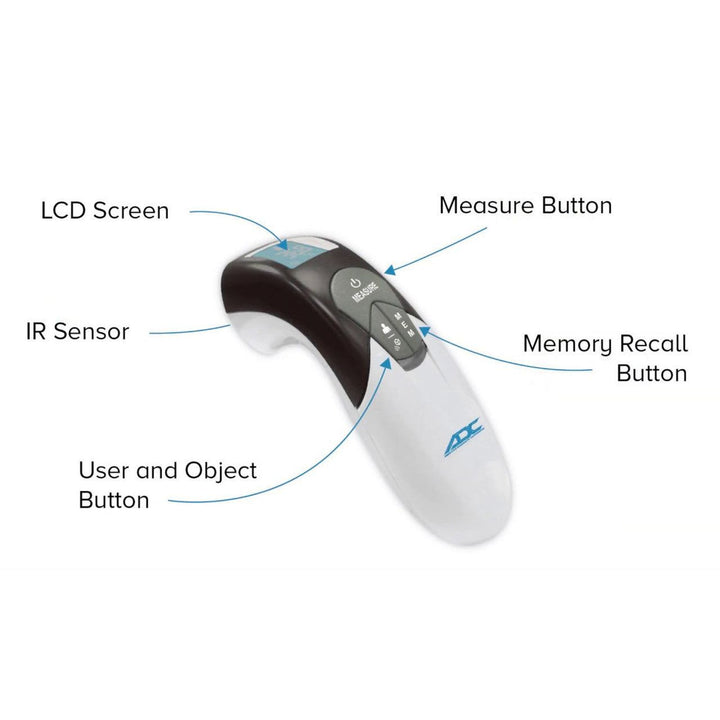 Non-Contact Skin Surface Thermometer, Digital Touch Free Thermometer Adtemp 429 Infrared Skin Probe, Each - OverstockMedicalSupply.com