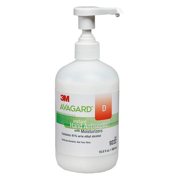 3M Avagard D 9222 Hand Sanitizer Instant Hand Antiseptic with Moisturizers Gel 16 oz. Bottle, 2/Pack - OverstockMedicalSupply.com