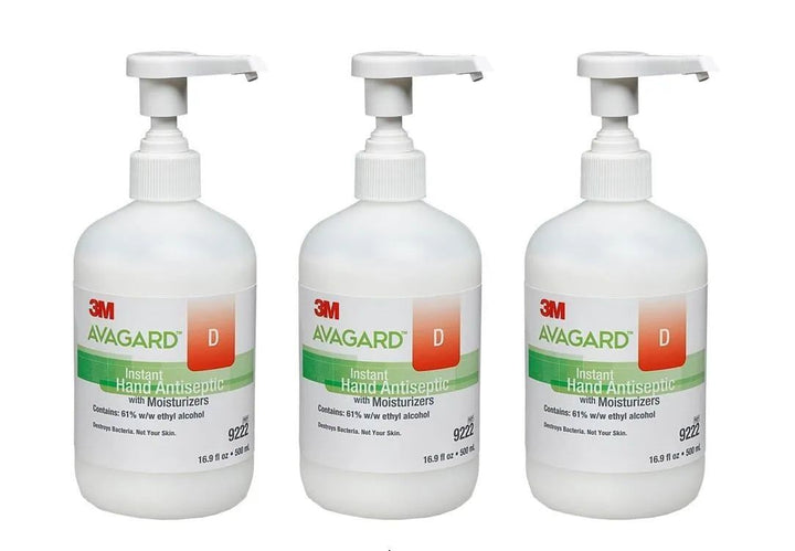 3M Avagard D 9222 Hand Sanitizer Instant Hand Antiseptic with Moisturizers Gel 16 oz. Bottle, 3/Pack - OverstockMedicalSupply.com