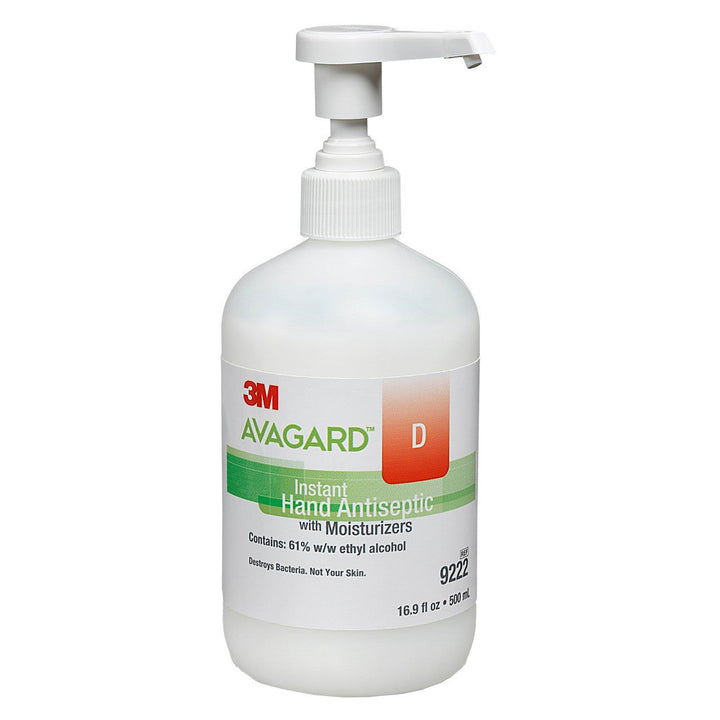 3M Avagard D 9222 Hand Sanitizer Instant Hand Antiseptic with Moisturizers Gel 16 oz. Bottle, 3/Pack - OverstockMedicalSupply.com