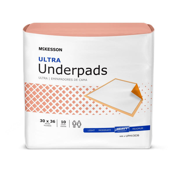 Disposable Underpad UPHV3036 Ultra 30 X 36 Inch Fluff / Polymer Heavy Absorbency Disposable 30/Pack - OverstockMedicalSupply.com