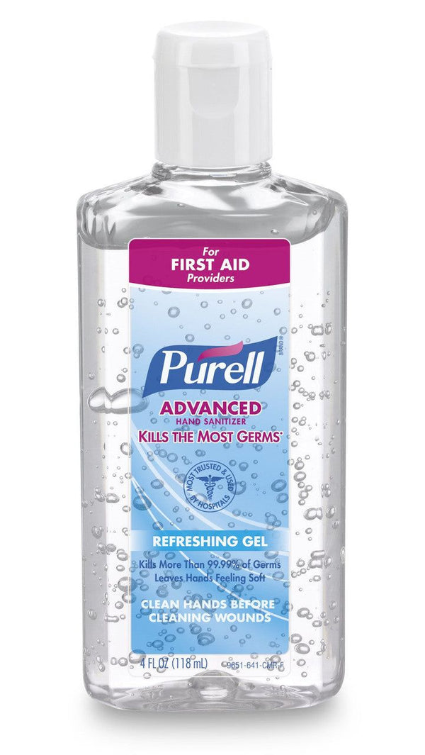 Purell Advanced Hand Sanitizer 9651-24, Fruit Scent 70% Strength Ethyl Alcohol Gel 4.25 oz. Flip Bottle, 10/Pack - OverstockMedicalSupply.com