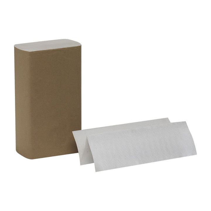 Georgia Pacific 20204 Blue Basic Paper Towel 1-Ply MultiFold, White 9-1/5 X 9-2/5 Inch, 4/Packs - OverstockMedicalSupply.com