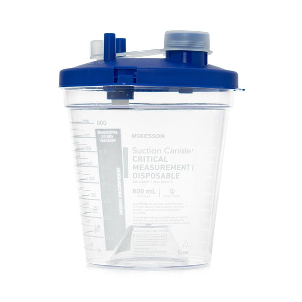 Suction Canister 800 mL Pour Lid with Critical Measurement McKesson 16-43208-05