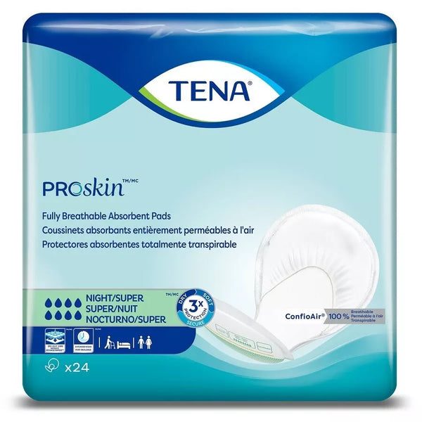 TENA ProSkin Night Super 62718 Incontinence Liner, Bladder Control Pad 27 Inch Length Heavy Absorbency